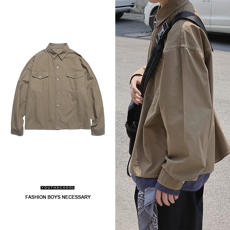 2019 весна и осень Новый японский ретро свободный однобортный пиджак тренд