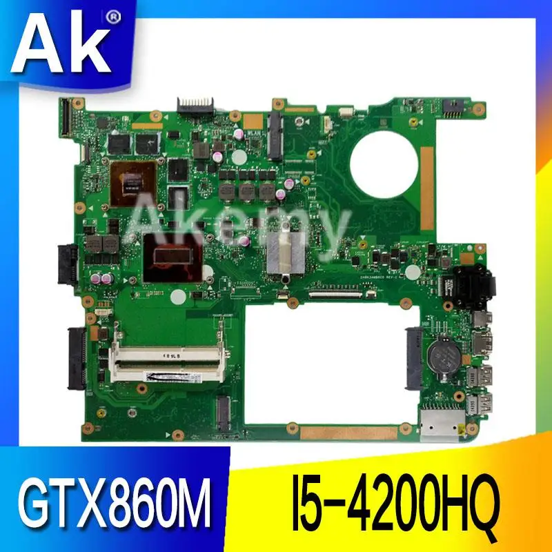 AK G771JM материнская плата для ноутбука For Asus G771JW G771J G771 тест оригинальная I5 4200HQ