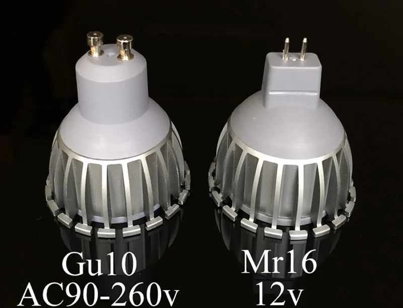 Супер яркая светодиодная лампа MR16 GU10 COB с регулируемой яркостью 7 Вт AC85 265V или 12 В