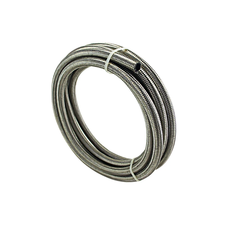 WLR RACING - 5 Meter AN8 8AN AN-8 ( ID 11.2MM / 0.43&quot ) High Quliaty Stainless Braided Dry Sump Fuel oil line Water WLR7113 |