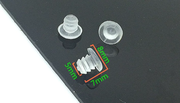 Прозрачная Противоударная бусина коллоидная плита монтаж на шпильке эластичная