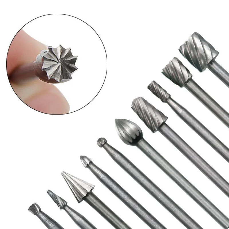 10 шт HSS Dremel фрезерный дерево роторное фрезерование ротационный напильник