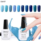 Лак для ногтей Elite99, 10 мл, синий чистый цвет, УФ-лампа, светодиодная лампа, волшебный Топ, Базовое покрытие, требуется замачивание, Гель-лак для ногтей, выбор 1