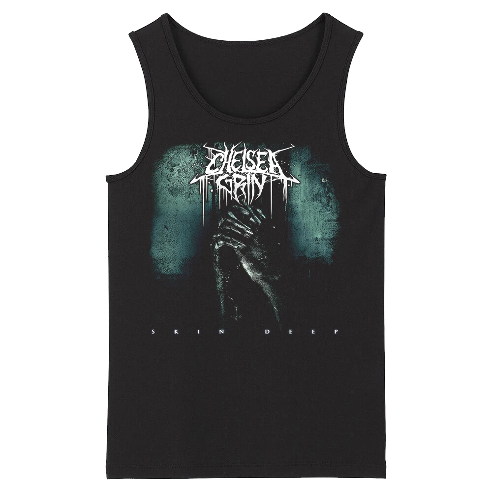 Кровоhoof Челси Grin Grindcore HardMetal Deathcore мужские модные майки|Майки| |