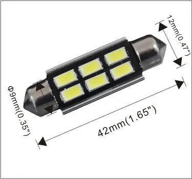 AGLINT 10 шт. Festoon C5W 41 мм 42 CANBUS светодиодный светильник без ошибок Автомобильный