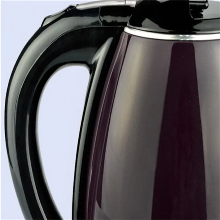 

Sale Limited Eco-friendly Double Anti-scald Encapsulated Stainless Steel Electric Kettle 2.0l Water Boil tea-pot Purple