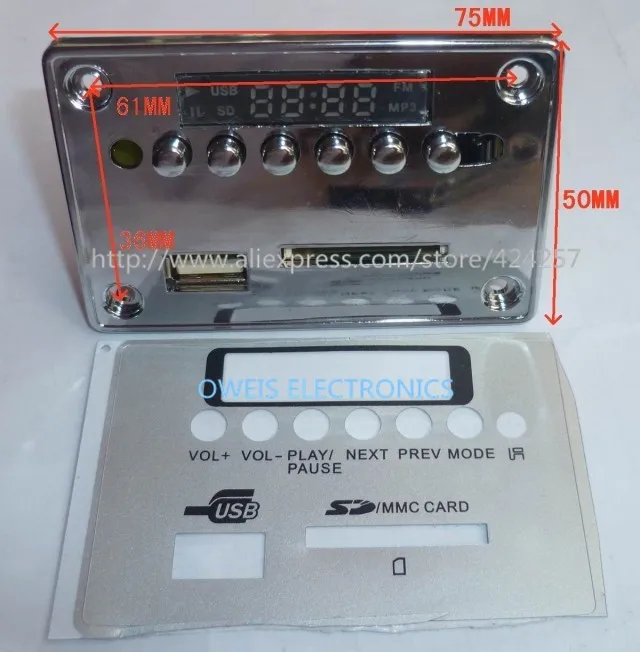 6 Keys MP3 Decode Board Bluetooth Decoder Module Lossless WAV FREE SHIPPING | Электронные компоненты и