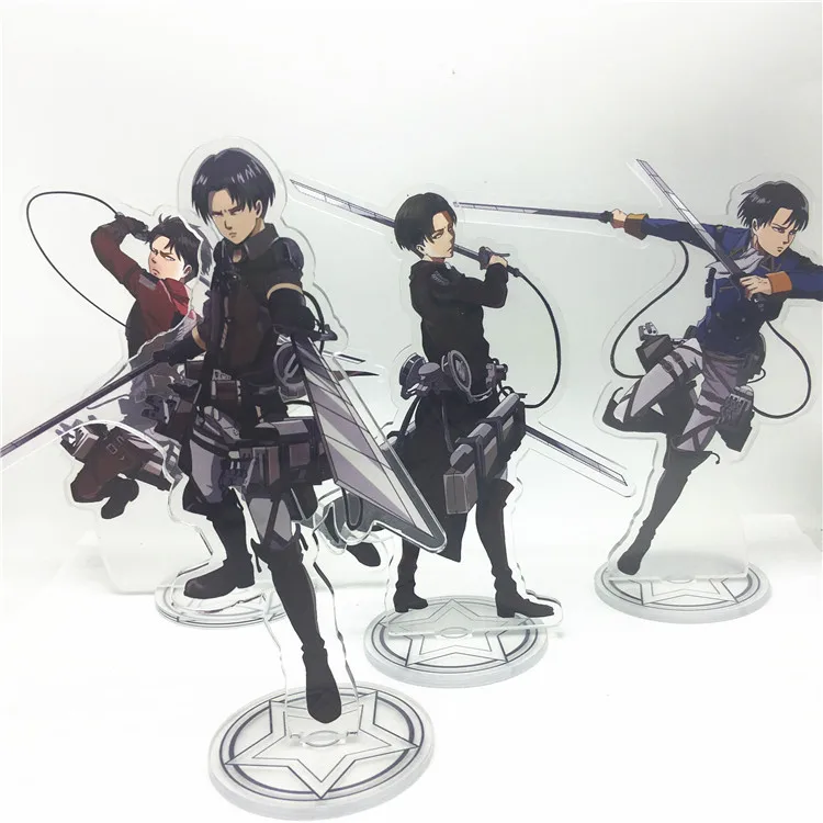 15 см Обувь для косплея по аниме атака на Титанов брелок двусторонний акриловый