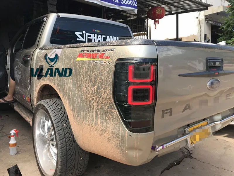 Автомобильный фонарь завод для автомобиля задний фонарь для Ford Ranger светодиодный фонарь Ranger задний фонарь с черным цветом