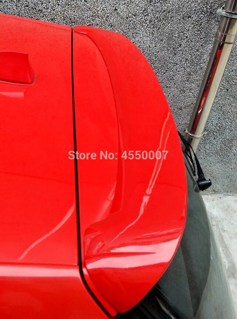 Для Volkswagen Polo 2006 2007 2008 2009 2010 задний багажник спойлер на крышу ABS пластик Неокрашенный праймер цвет украшение в виде хвостового крыла