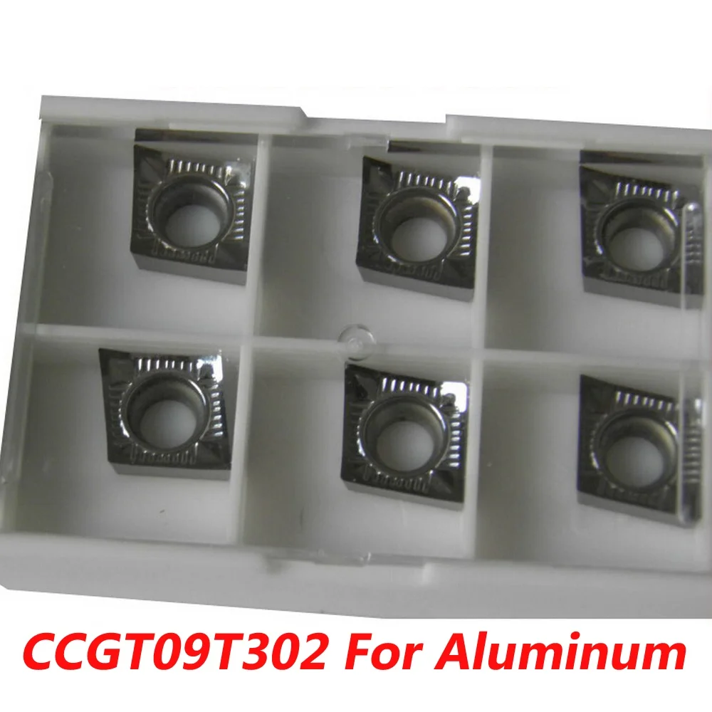 

Free Shipping CCGT09T302 No Coating Aluminum Inserts Cutter Carbide Alloy for Lathe Holder SCLCR/SCFCR