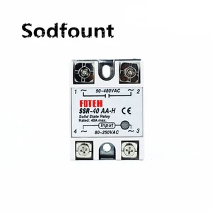 solid state relay SSR-40AA-H 40A actually 80-250V AC TO 90-480V AC SSR 40AA H relay solid state Resistance Regulator
