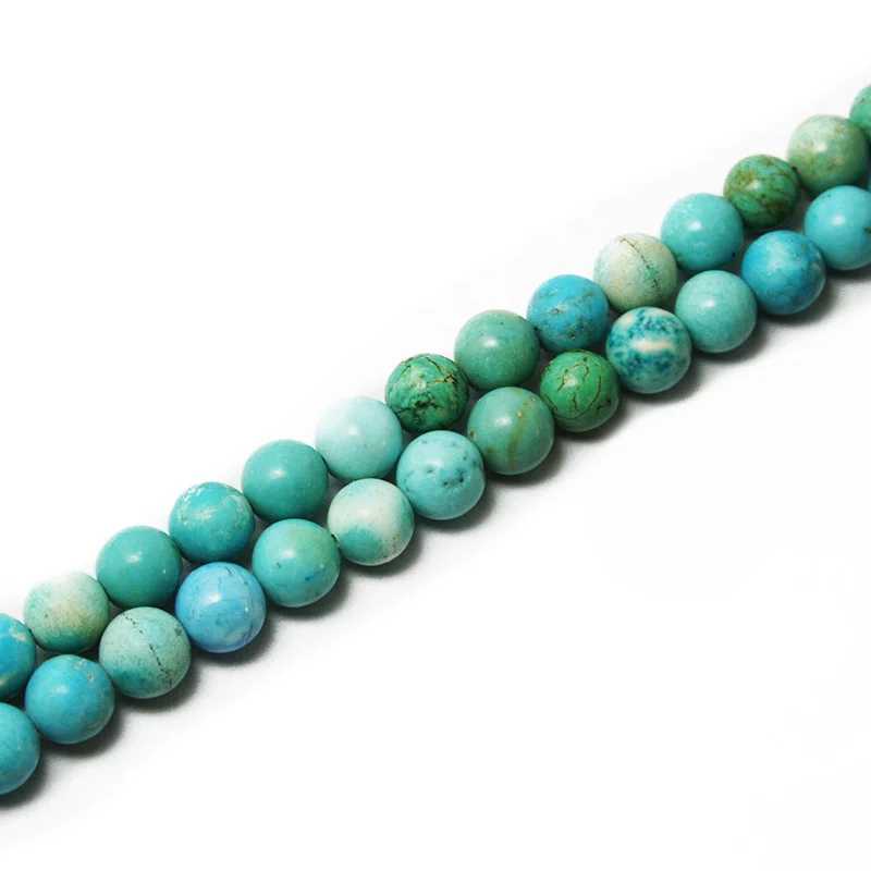 Круглые бусины из гладкого синтетического натурального камня для изготовления