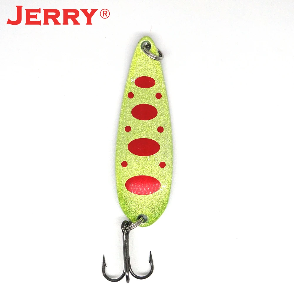 Jerry 6 шт. 7 5 г Троллинг рыболовные ложки УФ Цвета пресноводные металлические