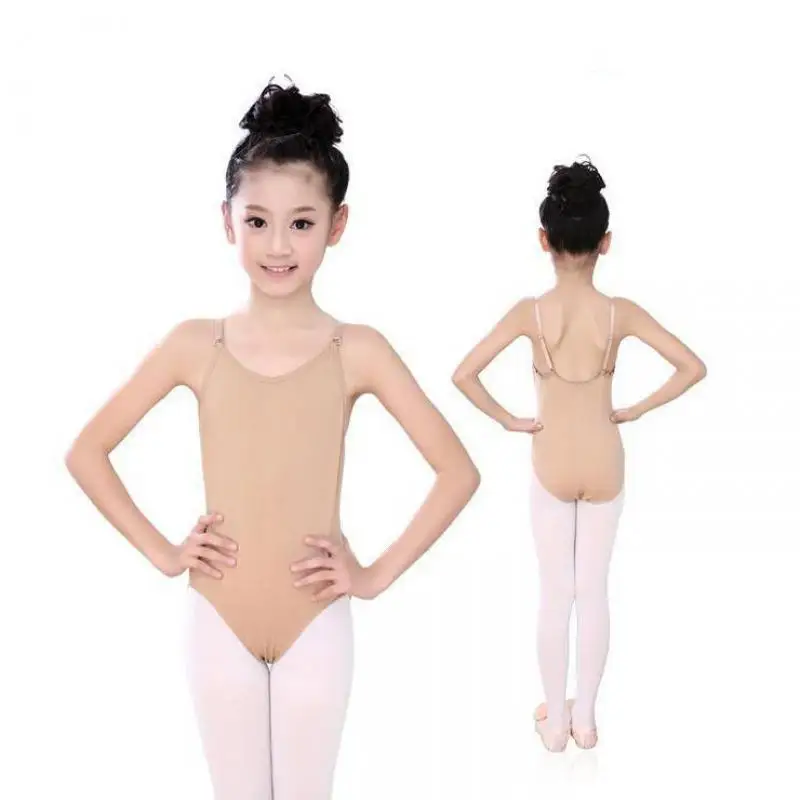 

Soft Girls Seamless Camisole Undergarment Leotard With Adjustable Straps Kid Ballet Dance Leotard Body Wear Gymnastics Ballerina
