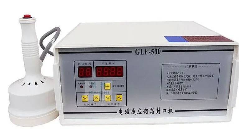 GLF-500 electromagnetic induction aluminum foil sealing machine/ induction sealer machine