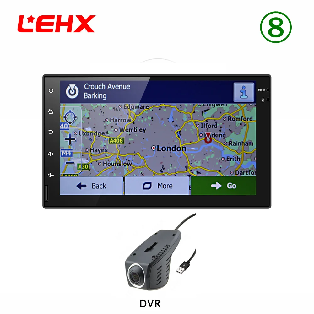 Le7023-DVR Lehx 2 din car Android 8,0 gps навигации Bluetooth для Nissan VW Toyota peugeot WiFi мульти-медиа-7 дюймов Автомобильный Радио плеер RDS - Цвет: Le7023-DVR