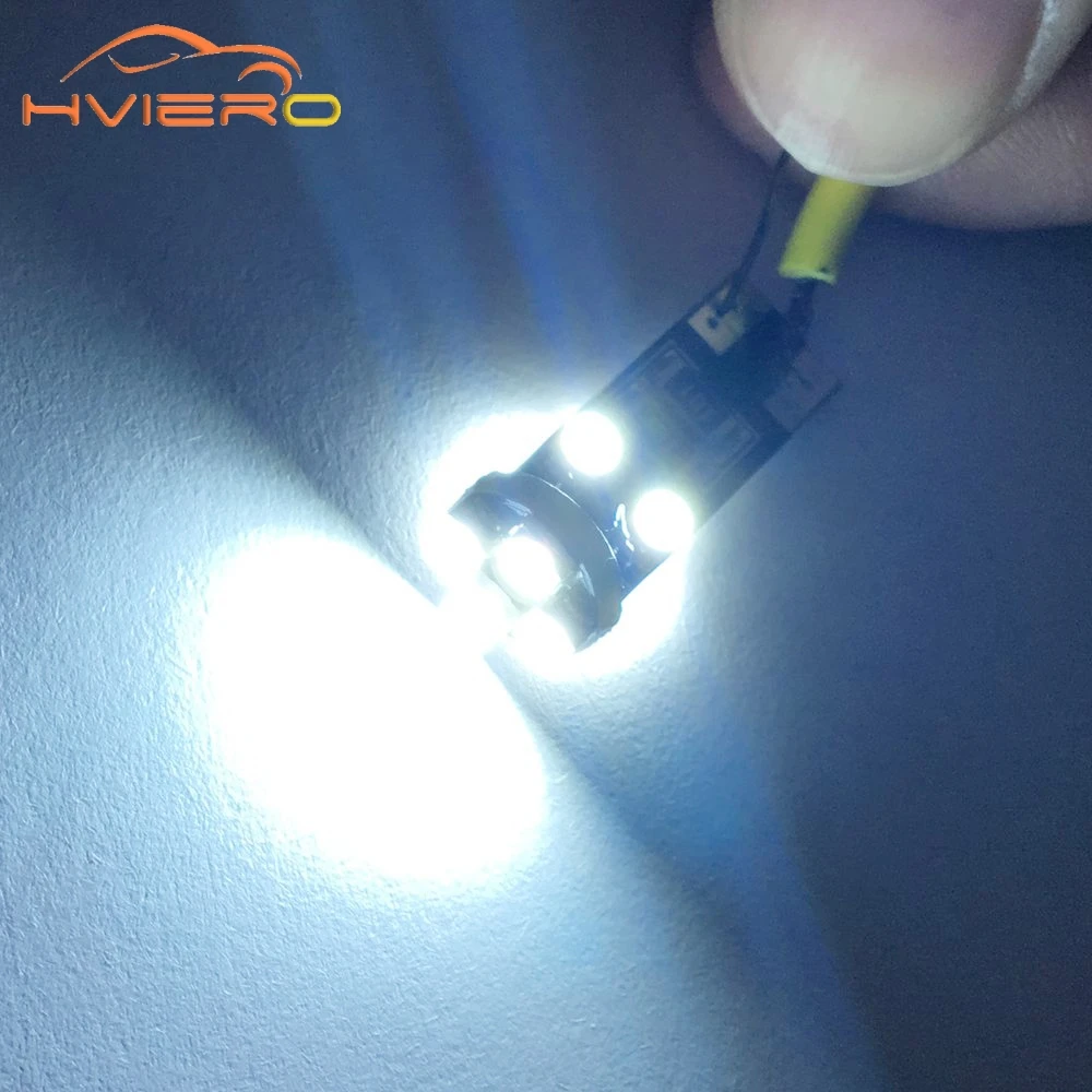 Автомобильный светодиодный белый Canbus T10 8Led 3528 1210 без Obc Error 194 168 W5w Интерьер Хвост