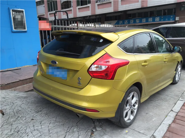 Для Ford Focus спойлер Высокое качество ABS Материал заднее крыло праймер цвет задний спойлер для Ford Focus спойлер 2012