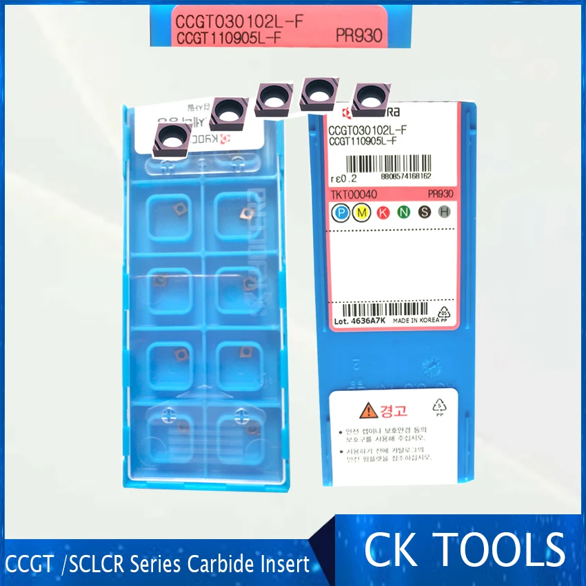 Ko insert SCLCR CCGT030102 CCGT030104 CCGT0 PR930 TN60 износостойкий твердосплавный токарный станок с