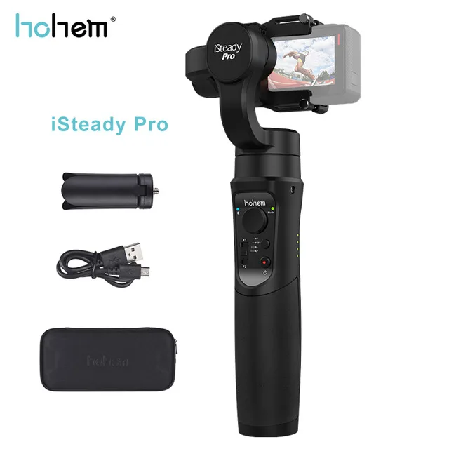 Hohem iSteady Pro/pro2 3-осевой портативный монопод с шарнирным замком для стабилизации для экшн-камеры GoPro Hero 7 black/6/5/4/3 для sony RX0 для спортивной экшн-камеры SJCAM действия Камера - Цвет: iSteady Pro