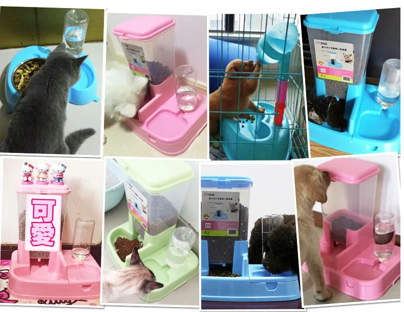 High Capacity Automatic Water Dispenser Feeder Cat Food Bowl Dog Double Bowl Best Selling Pet Supplies