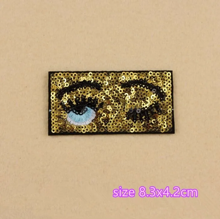 Free shipping 13 pcs heart crown eyes rainbow sequins embroidered Iron On Patches hat garment Appliques DIY accessory | Дом и сад