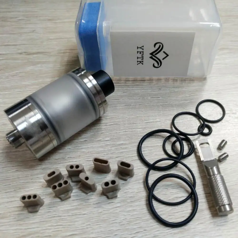 Атомайзер YFTK Skyline Style RTA 22 мм емкость 2 мл 316 испаритель из нержавеющей стали для
