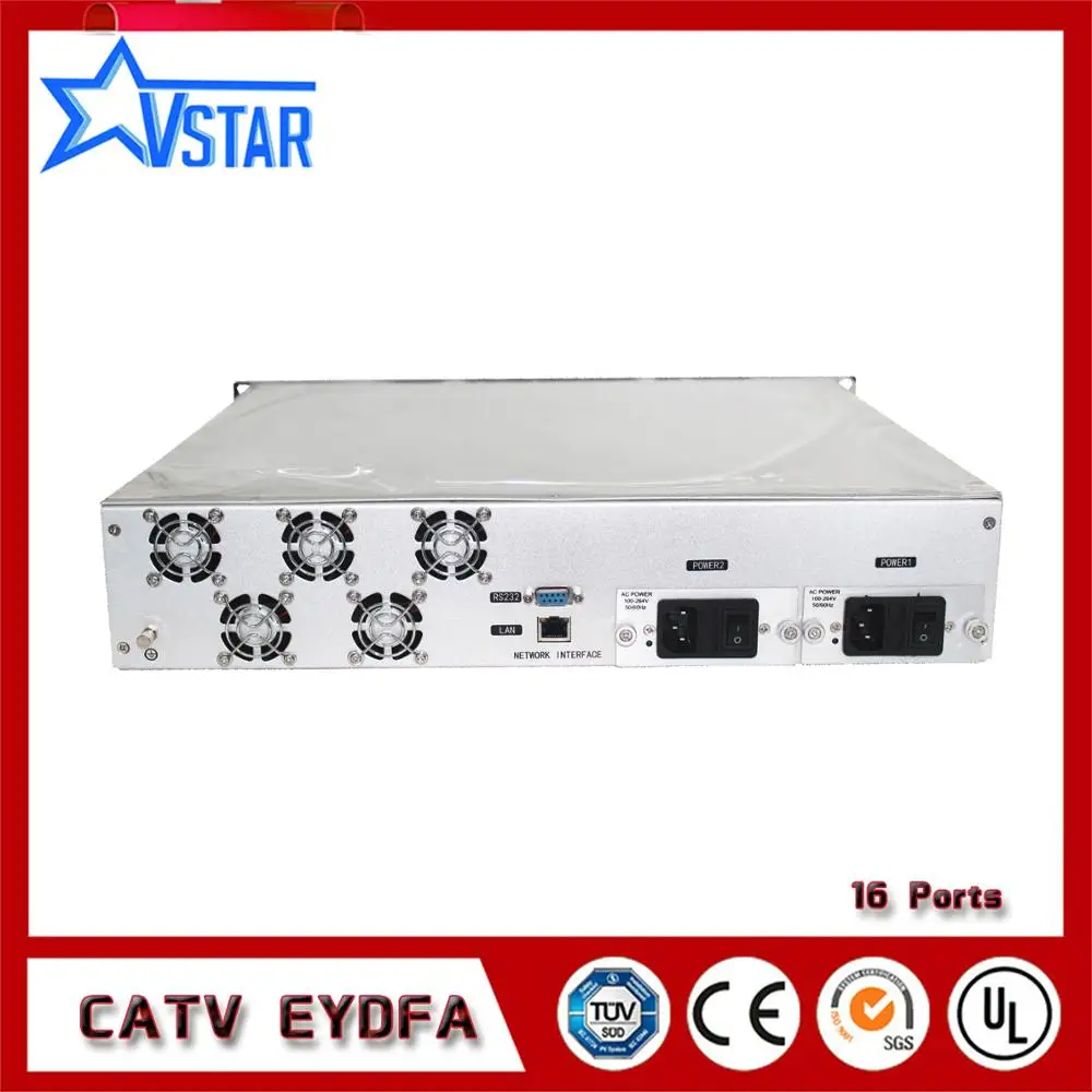 1550nm CATV волоконный усилитель EDFA с лучшей ценой 16* 20dbm