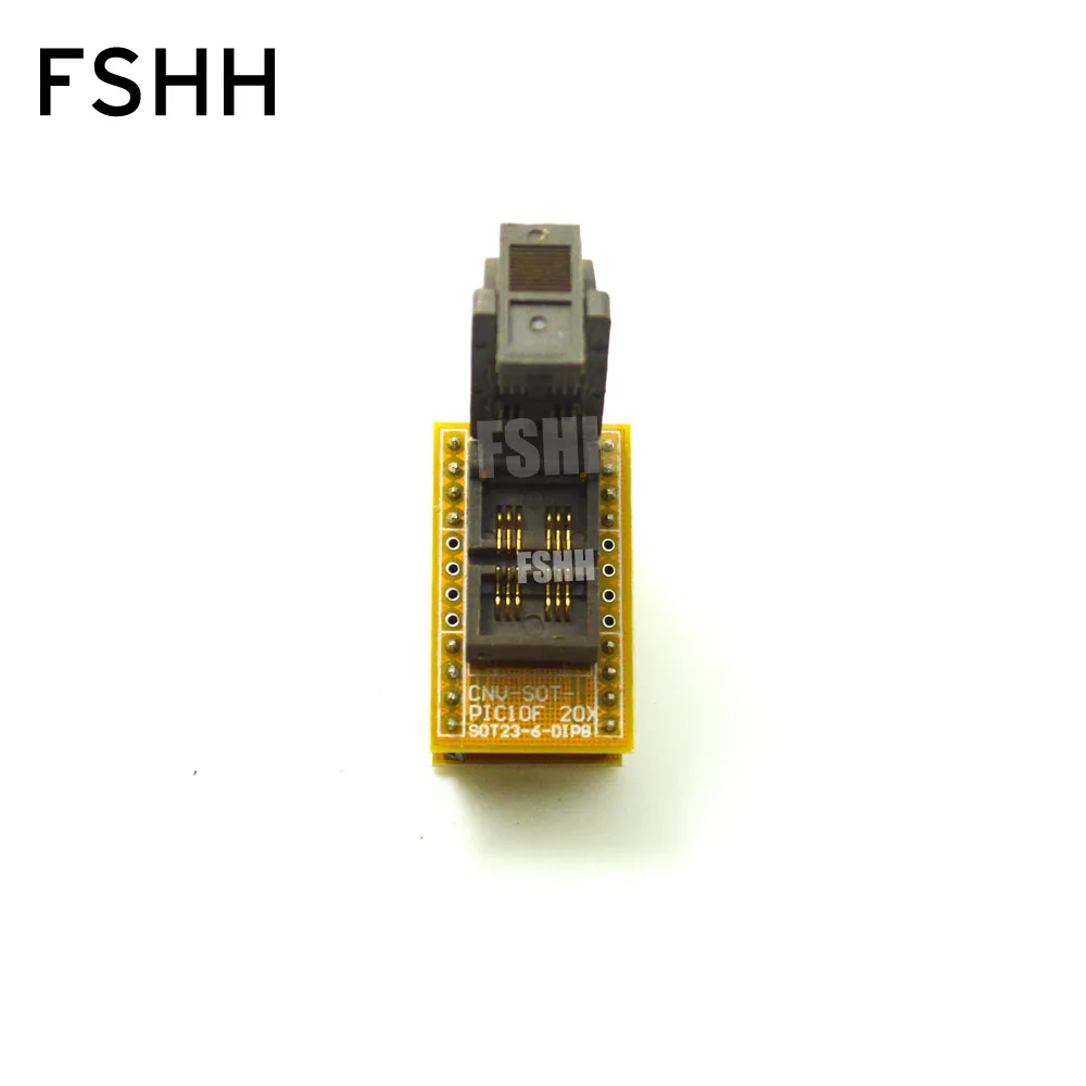 SOT23-6 в DIP8 Программатор Адаптер для тестирования чипов серии PIC гнездо SOT23-DIP CNV-SOT-PIC10F20X1 адаптер MICRO.