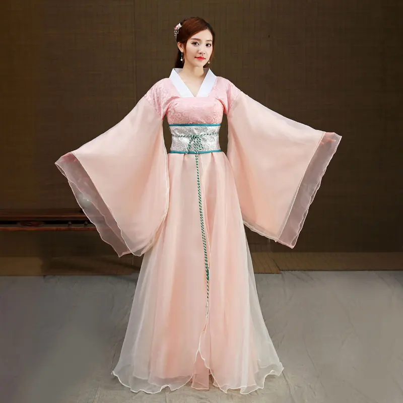 

Hanfu платья традиционные девушки красивый танец Costumes2020 Лето Китайский древний китайский Costumefor для женщин династии Хань платье