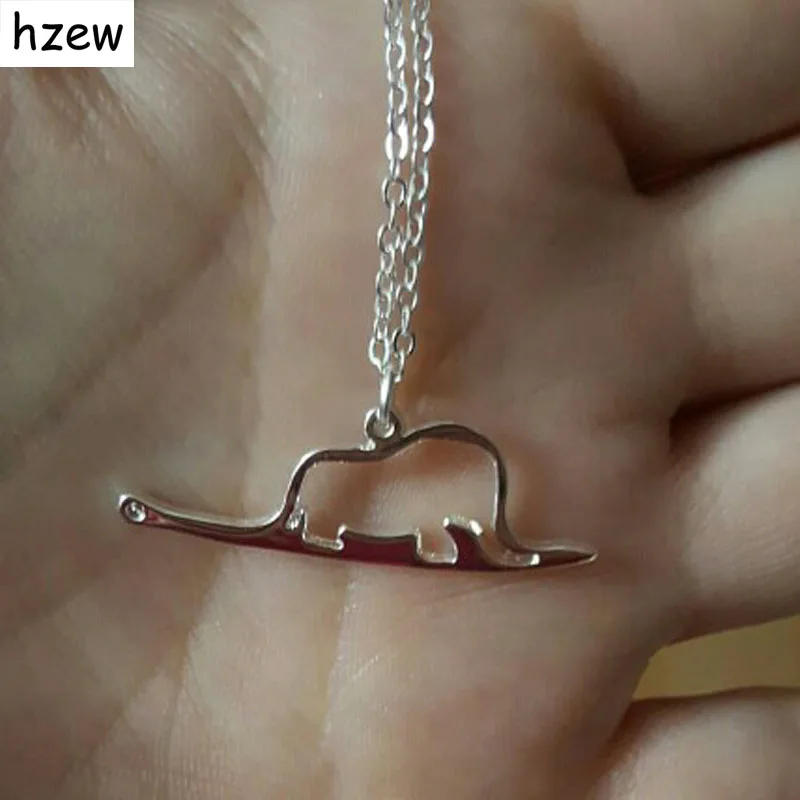 Hzew симпатичное маленькое ожерелье с принцем животных ювелирные изделия слон