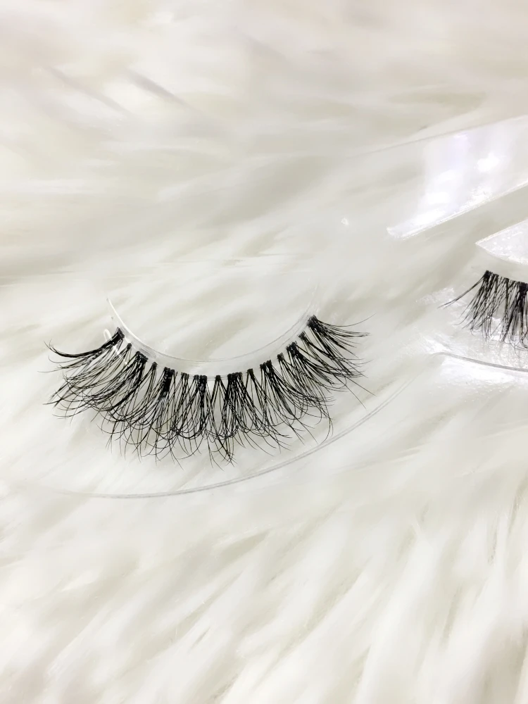 Ресницы из натуральной норки многоразовые натуральные Объемные Накладные