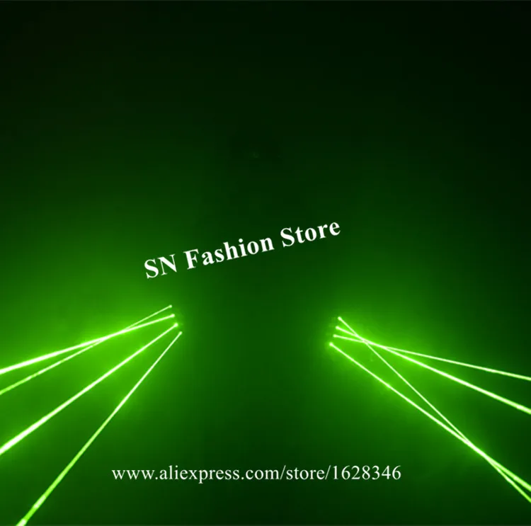 Перезаряжаемые зеленые лазерные перчатки SJ82 танцевальная одежда для диджея