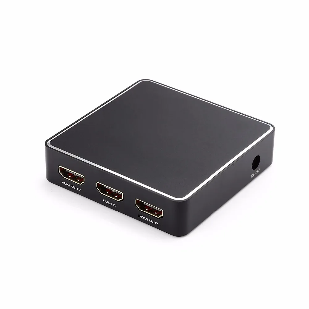 1x2 HDMI 2,0 сплиттер 4K 60HZ HDR 4:4:4 с HDCP 2,2 18 Гбит/с EDID 3D-1 в 2 выход для ТВ монитора общий экран сигнала