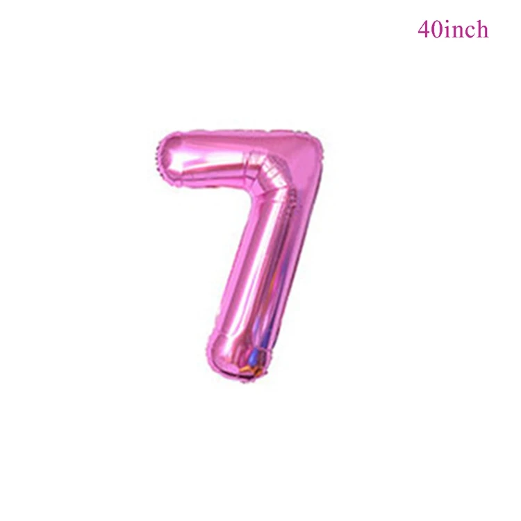 Pink 7 LAPHIL Синий Розовый фольгированные шары Свадебные Воздушные шары с днем рождения украшения дети мальчик девочка душ Гелиевый шар Декор - Цвет: Pink 7