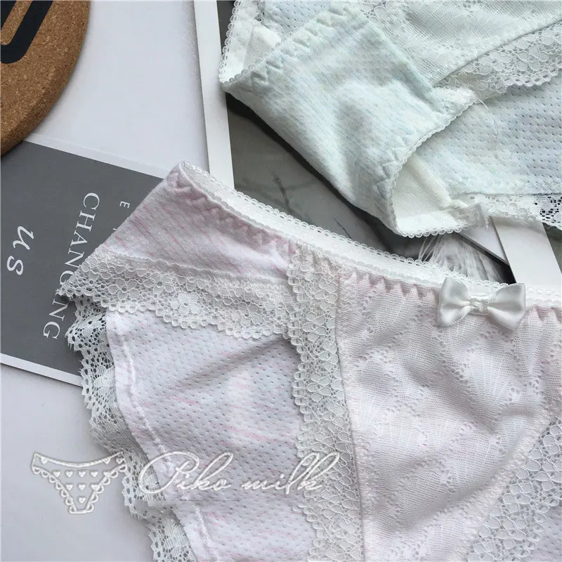 SP& CITY, японское милое кружевное сексуальное нижнее белье для девушек, женские бесшовные трусики, ледяной шелк, мягкий шаговый шов, хлопковые трусы, женское нижнее белье