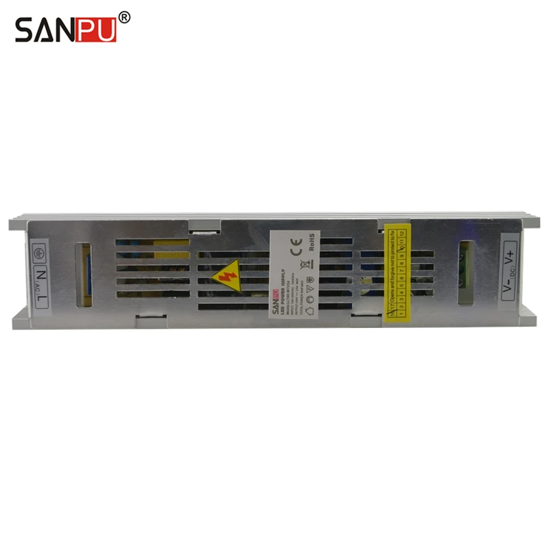 SANPU SMPS 60W 2A 24 V блок питания AC 220V 110V к DC LED трансформатор драйвера IP20 Алюминий для LEDs