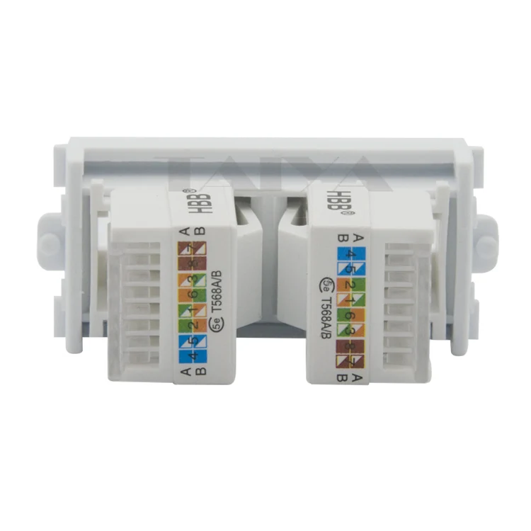 Настенная панель RJ45 с двумя портами|rj45 wall plate|wall platerj45 |