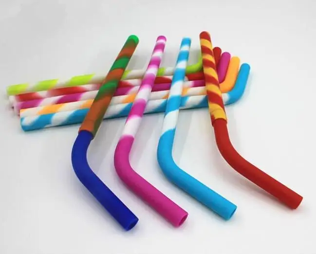 Многоразовые силиконовые соломинки для смузи здоровья зубов. Экологически