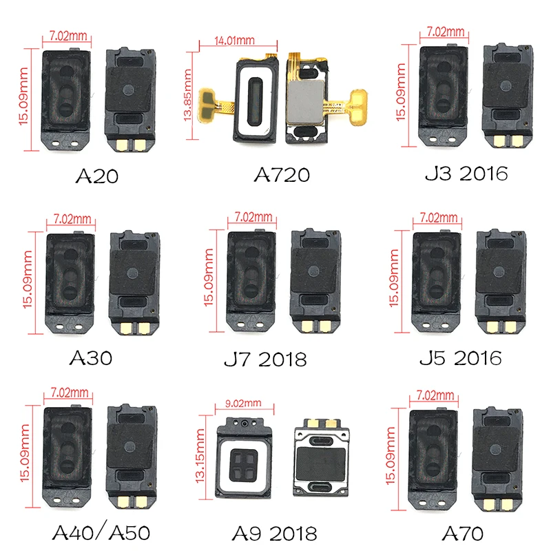 

1Pcs For Samsung A9 A8 A6 A7 J7 J6 J8 J4 2018 /J3 J5 2016 / A20 A30 A40 A50 A70 Earpiece Ear Speaker Sound Receiver Flex Cable