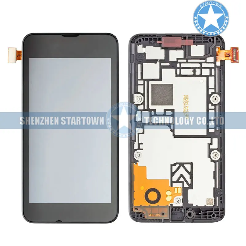 Черный ЖК сенсорный дигитайзер дисплей экран в сборе Замена для Nokia Lumia 530 +