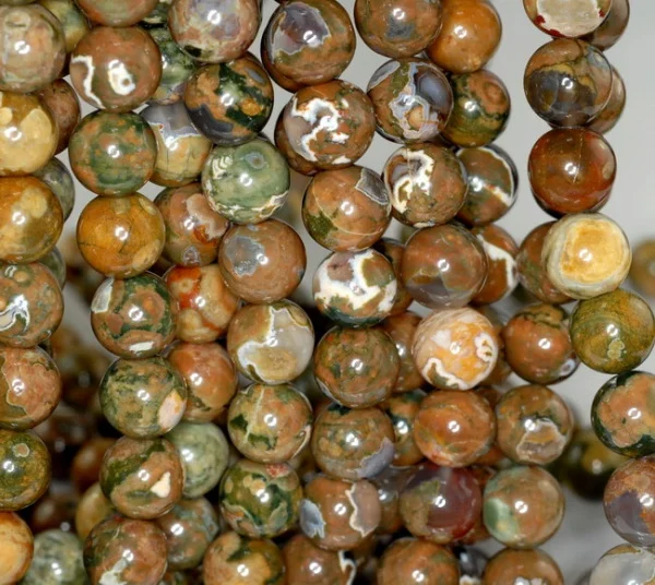 2017 Настоящее Специальное предложение круглой формы модные Diy 8 мм Ryolite полудрагоценные камни класса АА круглые около 46 шт Бусины