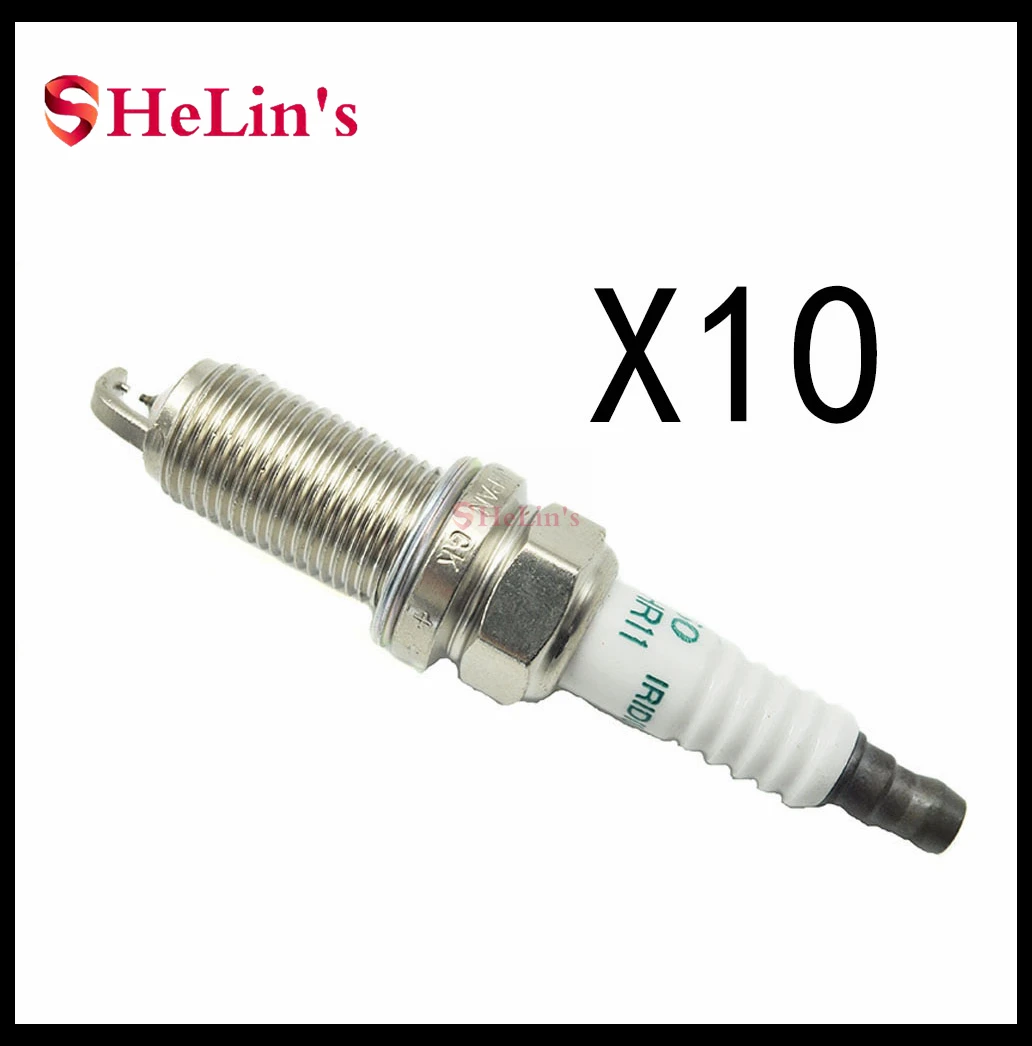 10pcs FK20HR11 90919-01247 двойная иридиевая Свеча зажигания для Тойота CROWN MARK X I 3,0 3.0L CAMRY RAV4 RAV 4 PREVIA III 3,5 VVTi 3.5L 2GR-FE - Цвет: 10pcs