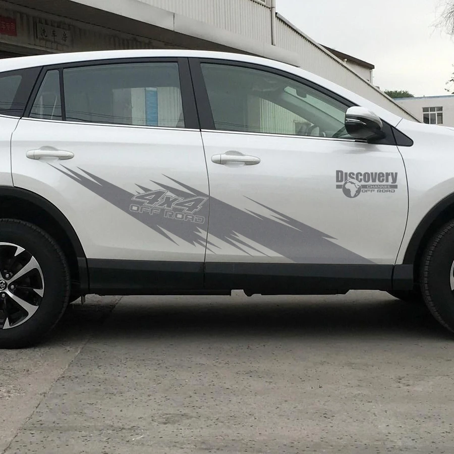 Автомобильные наклейки 2 шт. боковые двери 4x4 внедорожные графические винилы