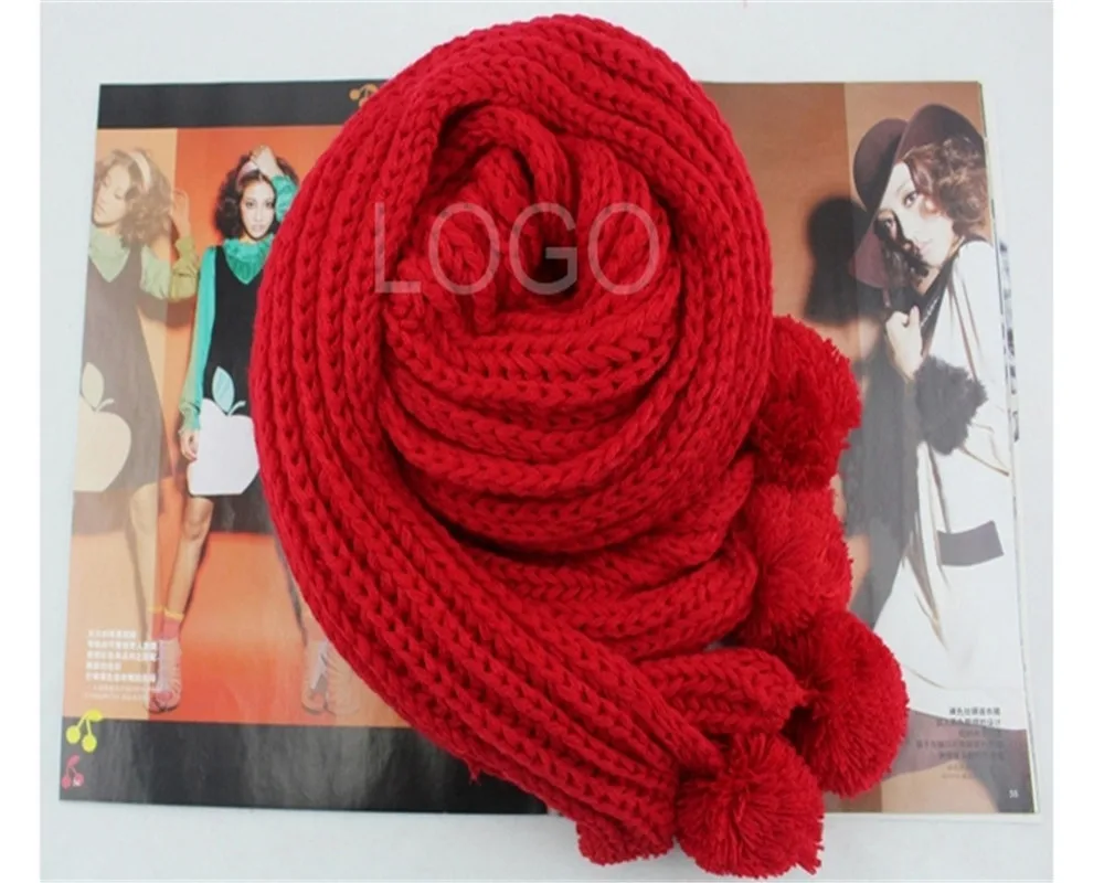 

Scarf Simple Fashion Women Knitted Woolen 3 colors Scarf Winter Autumn Warm Keeping Elastic Wrap Neck Warmer