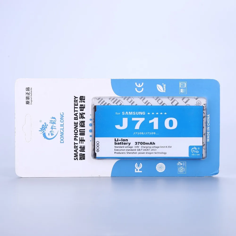 Новинка 2019 внешняя аккумуляторная батарея 100% мАч для Samsung GALAXY J7 3700 Edition J710 EB-BJ710CBC