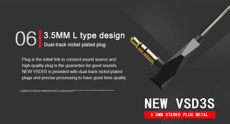 VSONIC VSD3Si Встроенный микрофон управления Профессиональный шумоизоляция HIFI внутренний наушник для мобильного телефона VSD3 Si