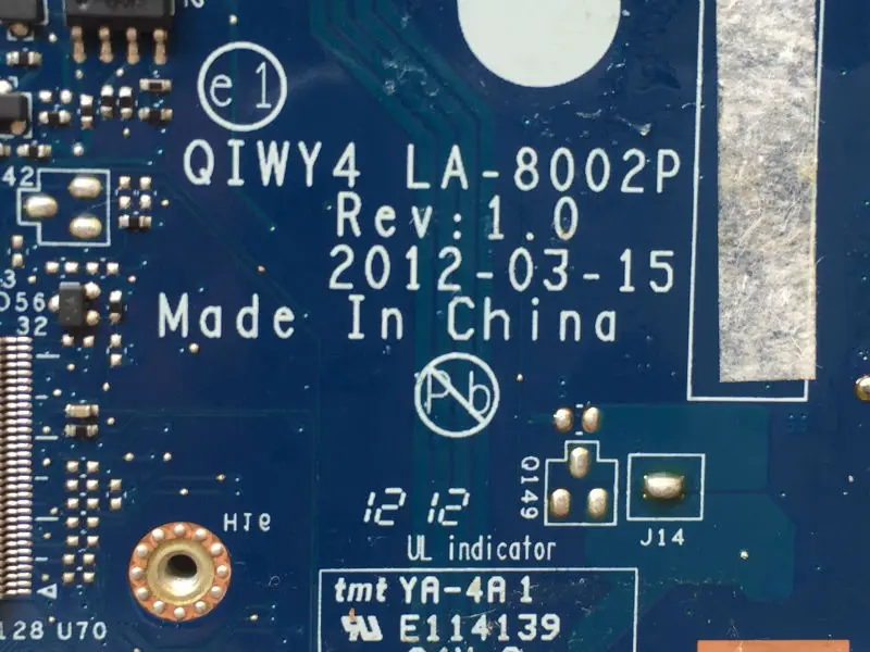 Оптовая продажа материнская плата для ноутбука Lenovo Y580 90000283 QIWY4 LA-8002P SLJ8E HM76 PGA989 DDR3