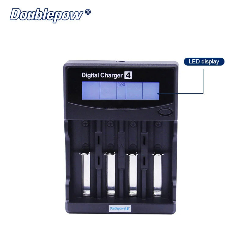 

4 слота Doublepow DP-K68 LCD многофункциональное автоматическое интеллектуальное зарядное устройство, совместимое с 1,2 V Ni-MH/Ni-CD и 3,7 V li-ion